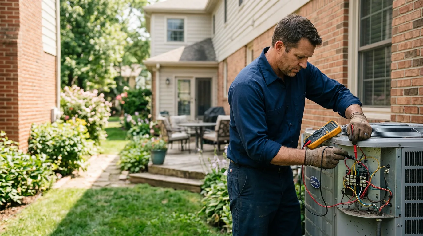 HVAC technician working near Hamilton, IL